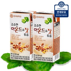 연세두유 아몬드 앤 잣 두유, 72개, 200ml