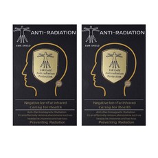 전자파 차단 스티커 전차스 Anti Radiation tor Shield EMF tion Mobile Cell Phone Stickers EMR Blocker fo 634EA 2, 02 A-Gold 2PCS, 2개