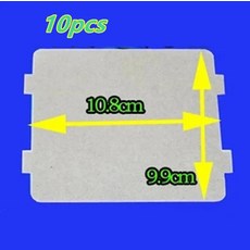 10 개/몫 9.9x10.8cm 전자 레인지 용 예비 부품 mica microwave sheets for Midea 마그네트론 캡 midea, 한개옵션0