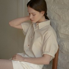 틸아이다이 Ann button point shirt_Beige - 틸아이다이셔츠