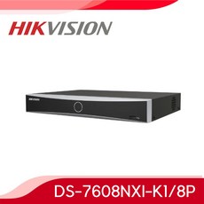 하이크비전 DS-7608NXI-K1/8P 8PoE 8채널 NVR CCTV 녹화기, 3TB - ds-7608nxi