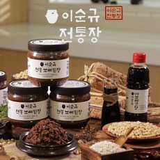 기타 [3년숙성장] 이순규의 전통장류 세트 (된장1kg* 4개 간장 500ml*1병), 1