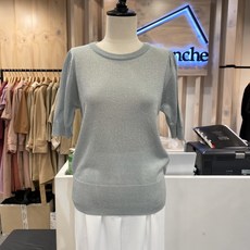 [메종블랑쉬] 메탈 펄라운드니트 M202PSW412