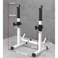 바벨거치대 스쿼트 랙 벤치 프레스 바벨 역도 홈 피트니스 장비 가정용 홈짐 헬스 스미스, 대형 플랫 스툴