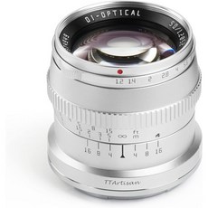 TTartisan 50mm F1.2 APSC 소니 E 마운트 카메라용 수동 초점 렌즈 A5000 A5100 A6100 A6300 A6500 A6600 NEX3N NEX3R NE, Sony E mount_Silver - ne5100