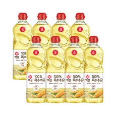 백설 옥수수유 900ml x8개, 8개
