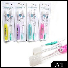 AT 잇몸 1156 지압칫솔 (4color set) GoodTime 굿타임 치간칫솔, AT 1