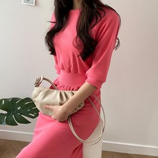 바쵸 나엘 언발 머메이드 롱원피스