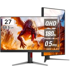 알파스캔 AOC Q27G4N 게이밍 180 프리싱크 HDR 무결점 27인치 컴퓨터 모니터