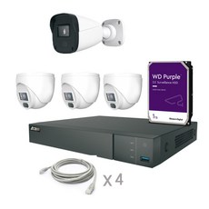 IP카메라 펫CCTV 녹화기 200만 자가설치 세트 D4, 3TB - attn녹화기