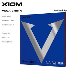 XIOM VEGA 시리즈 탁구 고무 독일산 내부 에너지 스폰지가 있는 끈적이지 않는 탁구 고무