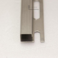 스텐사각 타일 코너비드 몰딩(실버무광)2438mm(헤어라인)(재료분리대)(타일꼼꼼이), 12mm(+1000), 2438mm, 1개