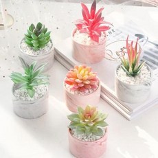 초미니화분 알로에화분 북유럽 실내 조화 다육녹색 모조분재 소품 테이블 가초분경 장식, 21 등롱 스탠드형 천불손 (빨강)