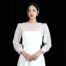 퍼프웨딩드레스