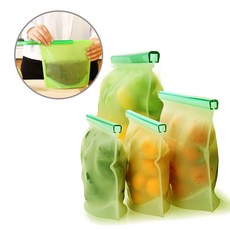 퍼기 3중 밀폐 실리콘 지퍼백 3종 화이트 850ml 1개 상품 이미지