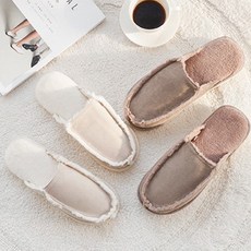 수갱스닷컴 양털안감 겨울용 방한 스웨이드 털슬리퍼 퍼슬리퍼