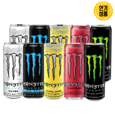 코카콜라 몬스터 에너지 355ml (울트라1 제로슈거1 시트라1 펀치1 에너지그린1), 2세트, 2L