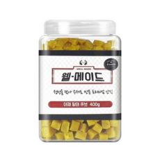  웰메이드 강아지 수제간식 400g, 야채황태큐브맛, 7개 