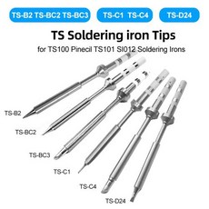 TS-B2 TS-BC2 TS-BC3 TS-C1 TS-C4 TS-D24 팁 Pine64 TS100 TS101 SI012 Pinecil 납땜 다리미 교체용, 은_TS-B2, 1) 은 - TS-B2, 1) 은 - TSB2