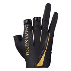  다이와정품 토너먼트 장갑 3컷 DG-1223T 블랙 M 슈퍼피싱, 1개 