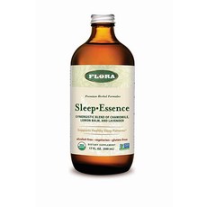 Flora Sleep 에센스 502.8ml 17온스 - 카모마일 레몬 밤 및 라벤더의 시너지 보충제 블렌드 허브 토닉 GMO 프리 비건