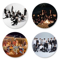 [와우박스] 세븐틴(SEVENTEEN) 단체 방수 스티커, 3번(원형-85mm) 무광 방수 스티커