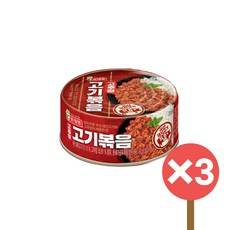 롯데햄 고추장 고기 볶음 통조림, 80g, 3개