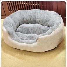 강아지고양이침대 애완동물쿠션배게 매우 부드럽고 따뜻한 개 애완 동물 바구니 집 소파 중형 대형 용품 액세서리, New grey, 1개