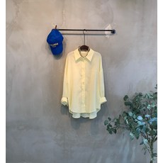 씨샵인더룸 / 오트 린넨 무지 언발 오버핏 셔츠 3color