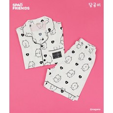 SPAO 스파오 담곰이 날 안입겠담곰 반팔 잠옷 화이트 3703