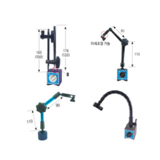 마그네틱 베이스 다관절 미세조정 소형 인디게이터 다이얼게이지 자석, 마그네틱베이스, YMB-B(홀더), 1개 - 파워마그네틱다이얼게이지블럭