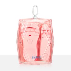 신신살롱 어느각도나 아찔한 속눈썹 광각뷰러 세트, 핑크, 1세트