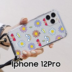 [슬기로운소비생활]플라워페이스/아이폰12Pro/폰스트랩/젤하드케이스vafka760+동행세일+