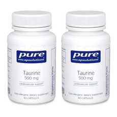 퓨어인캡슐레이션 타우린 500mg 캡슐, 60정, 2개