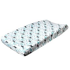 Premium Knit Diaper Changing Pad Cover"Noah" by Copper Pearl Copper Pearl의 프리미엄 니트 기저귀 교체 패드 커버 "노아", Noah, 1개