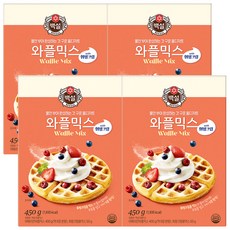 백설 와플믹스, 450g, 4개