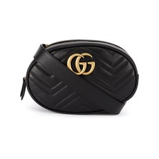 구찌 여성 벨트백 파우치 Gg Marmont Small Leather Beltbag 491294