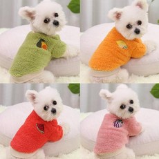 중형견티셔츠 애완견용 따뜻한 옷 소형견용 코트 강아지 복장 소형견 후드, 1개