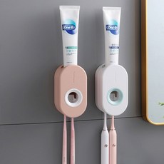 자동 치약 디스펜서 짜개, 1개, 화이트