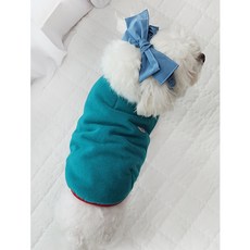 강아지 이어슈슈 머리띠 고밀도 야상 무지 3종 귓병예방(귀 통풍 효과에 패션까지 챙기세요), 1개, 블루