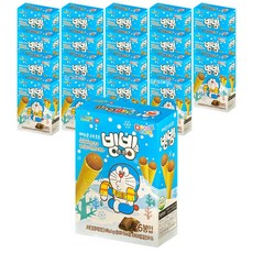 바스락 빙빙 초코맛 콘과자 box, 20개, 53.4g