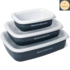 법랑 에나멜 보관용기 DEAN & DELUCA 3종 세트 반찬통, 3종세트, 1개