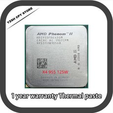 AMD Phenom II X4 925 쿼드 코어 CPU 프로세서 HDX925WFK4DGI/HDX925WFK4DGM 소켓 2.8 GHz, 한개옵션0