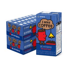 연세우유 멸균 콜드브루 커피 우유 190ml 48개