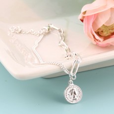 클립커팅언발체인실버925발찌