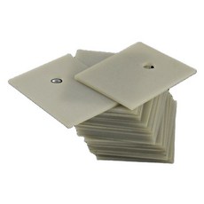 20pcs 알루미늄 질화물 세라믹 시트 열 절연 TO-220/247/264/3P 전력 방열판, 01 0.6x12x18.5 no hole, 20개