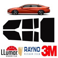 레드스타 루마 3M 레이노 자동차 썬팅필름 열성형 전면 앞유리 열차단 썬팅지, 승용(~5인승), 루마 GG 블랙15 (진함)