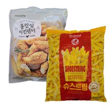 피코크 통안심 치킨텐더500g+노브랜드 감자튀김 슈스트링700g