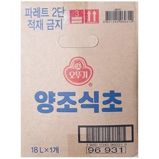 오뚜기 양조식초, 18L, 1개