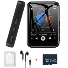 28G MP3 플레이어 블루투스 5.4 HIFI MP3 음악 플레이어 내장 스피커 전자 책 비디오 녹화 기능 2.4 인치 터치 스크린 MP4 플레이어, 32G Add card
